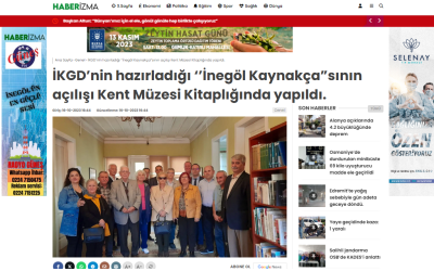 İKGD hazırladığı ‘’İnegöl Kaynakçasının’’ açılışı Kent Müzesi Kitaplığında yapıldı.