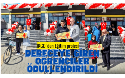 İKGD ve İlçe Milli Eğitim Müdürlüğünün ortaklaşa düzenlediği okullar arası ‘’Geçmişten Günümüze İnegöl’’ yarışması ödülleri dağıtıldı